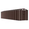 vidaXL haveskur 191x895x198 cm galvaniseret st&aring;l brun