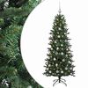 vidaXL Kunstigt juletr&aelig; med julekugle 120 cm 150 LED'er Varm hvid