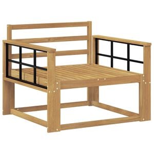 vidaXL Udend&oslash;rs Mellem Sofa Massivt Akacietr&aelig; Hvid