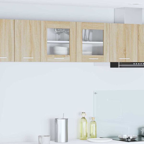 vidaXL H&aelig;ngeskab Sonoma Eg og Hvid 80 x 31 x 40 cm Konstrueret tr&aelig;