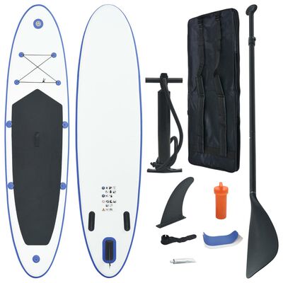 vidaXL paddleboard oppusteligt blå og hvid