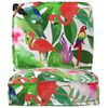 vidaXL Palle Pudes&aelig;t Blomstret 2 pcs Tropisk jungle Oxford stof