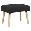 vidaXL b&aelig;nk Ensfarvet Sort 60 x 40 x 45 cm Boucl&eacute;