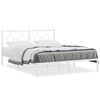 vidaXL sengeramme med sengegavl 150x200 cm metal hvid