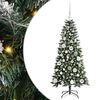 vidaXL Kunstigt juletr&aelig; Gr&oslash;n 120 cm PVC, plastik og st&aring;l
