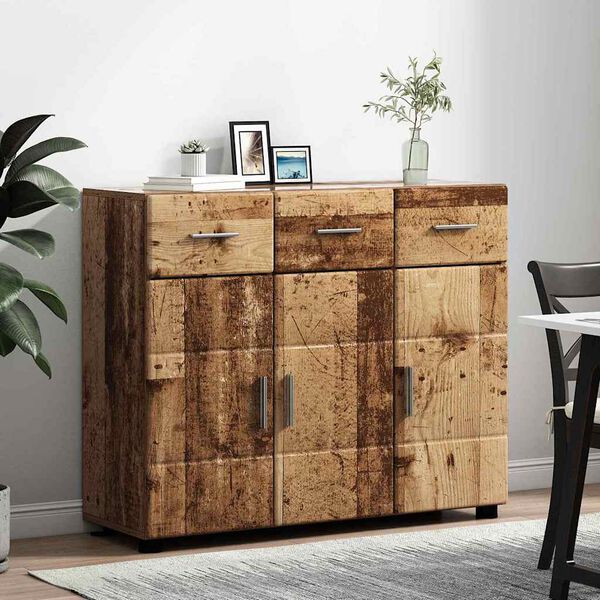 vidaXL Sideboard Gammelt tr&aelig; 88,5 x 30,5 x 73 cm Konstrueret tr&aelig;
