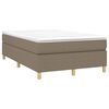 vidaXL Boxspring sengeramme Taupe 120x200 cm Stof