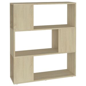 vidaXL bogreol/rumdeler 80x24x94 cm konstrueret tr&aelig; sonoma-eg
