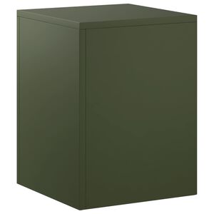 vidaXL Planteholder Olivengr&oslash;n 30 x 30 x 40 cm Cortenst&aring;l