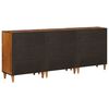 vidaXL Sideboard 3 pcs Valn&oslash;d Massivt mangotr&aelig;