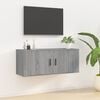 vidaXL v&aelig;gh&aelig;ngt tv-skab 100x34,5x40 cm gr&aring; sonoma