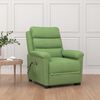 vidaXL løftestol med massagefunktion velour lysegrøn