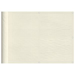vidaXL altanafsk&aelig;rmning 75x700 cm 100 % polyester cremefarvet