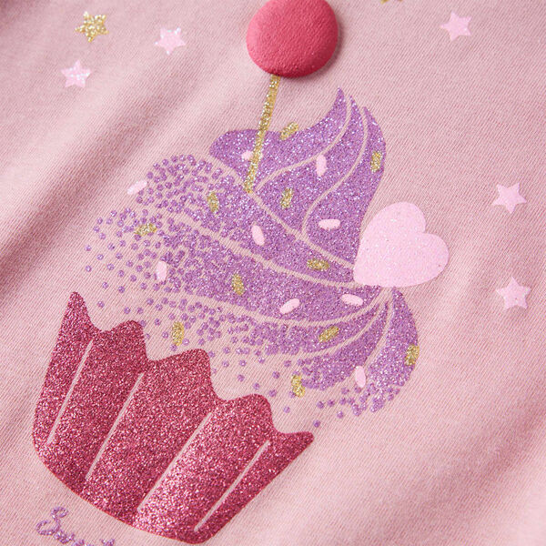 Lang&aelig;rmet T-shirt til b&oslash;rn str. 116 lyser&oslash;d