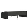 vidaXL daybed med madras og USB 90x200 cm stof sort