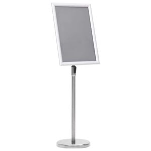 vidaXL plakatstativ A3 aluminiumslegering s&oslash;lvfarvet