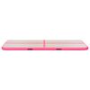 vidaXL oppustelig gymnastikm&aring;tte med pumpe 300 x 100 x 10 cm PVC Pink