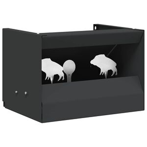 vidaXL skydekasse magnetisk 4 + 1 skydeskiver vildsvinsmotiv