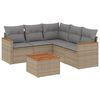 vidaXL Patio Sofa Set 5-personers Beige and Grey