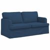 vidaXL Sofa 2 pcs Bl&aring; 162 x 80 x 85 cm Stof