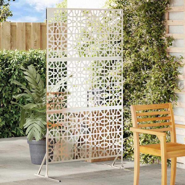 vidaXL Privatlivsskærm Grå 100 x 50 x 180 cm Stål