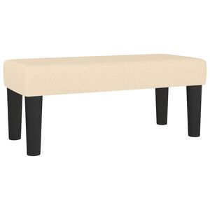vidaXL b&aelig;nk 70x30x30 cm stof cremefarvet