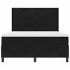 vidaXL Box spring seng med madras Sort 160 x 200 cm Stof