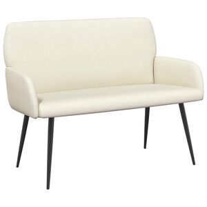 vidaXL 2-personers sofa med metalben 2-personers Cremefarvet