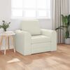 vidaXL Sovesofa Creme 98 x 71 x 83 cm Fl&oslash;jl