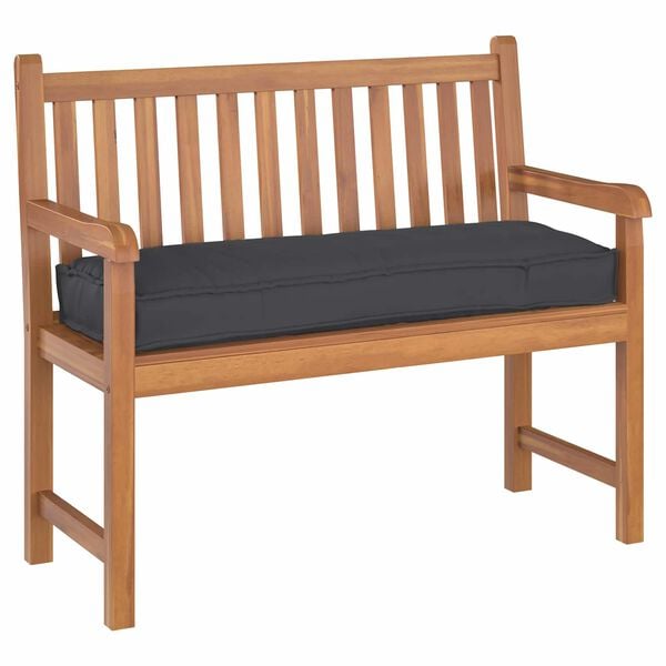 vidaXL Pude Sort 120 x 40 x 8 cm Oxford stof