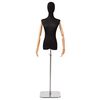 vidaXL Justerbar mannequin 165-213 cm med base Kvinde PP Sort