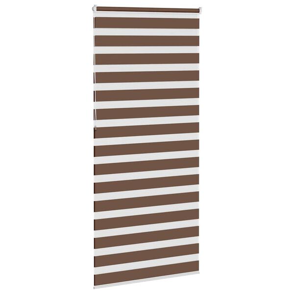 vidaXL zebragardin brun 100x230 cm stofbredde 95,9 cm polyester