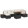 vidaXL Havesofa S&aelig;t 8 stk. Sort og Beige