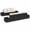 vidaXL Havesofa S&aelig;t med opbevaring 8 pcs Sort og Cream polyrattan
