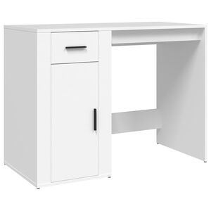 vidaXL skrivebord 100x49x75 cm konstrueret tr&aelig; hvid