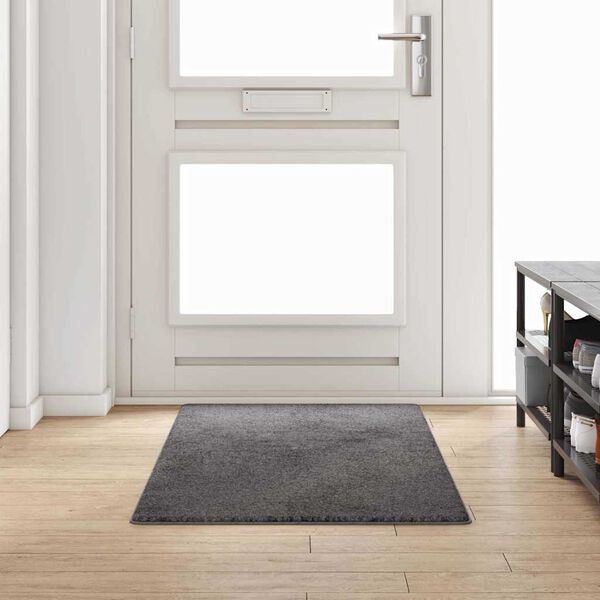 vidaXL Tæppe Runner Grå 80 x 200 cm 100% Polypropylen Tuft