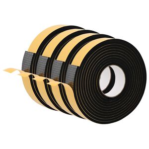 vidaXL Selvkl&aelig;bende skum tape 4 stk. Sort 30 mm x 5 m CR Skum