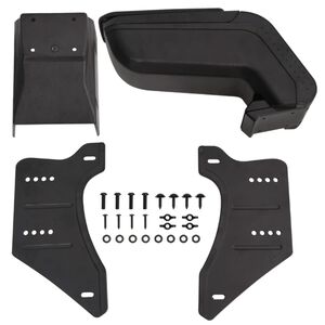 vidaXL universelt arml&aelig;n til bil 14x30x(32-48,5) cm ABS sort