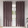 vidaXL Velour Gardiner med gardiner 2 pcs Brun 260 x 140 cm Fl&oslash;jl