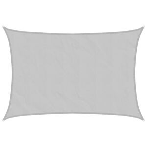 vidaXL solsejl 2,5x2 m 100 % polyesterstof lysegr&aring;