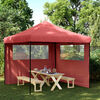 vidaXL Party Tent Bordeaux 292 x 292 x 315 cm Oxford stof