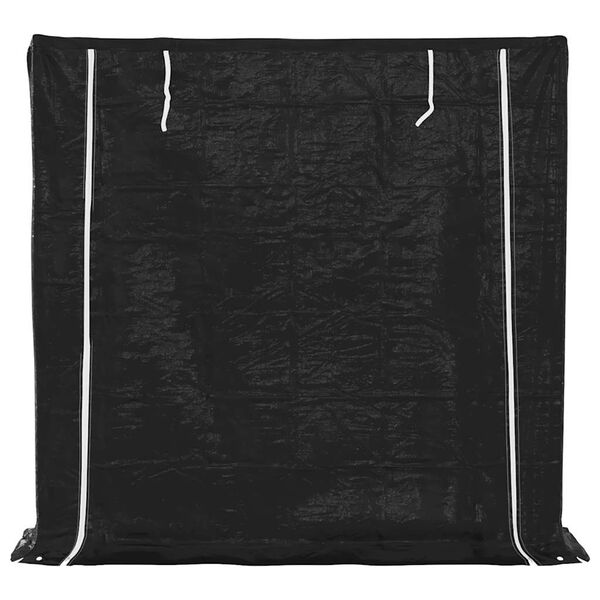 vidaXL br&aelig;ndestativ med regnslag 200x40x200 cm galvaniseret st&aring;l