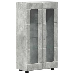 vidaXL Sideboard FLORIN 55,5 x 29 x 100 cm Beton Gr&aring; Konstrueret tr&aelig;