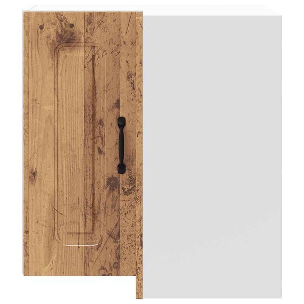 vidaXL k&oslash;kken v&aelig;g hj&oslash;rneskab Kalmar konstrueret tr&aelig; antikt tr&aelig;