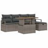 vidaXL Havesofa S&aelig;t 6 stk. Gr&aring; polyrattan