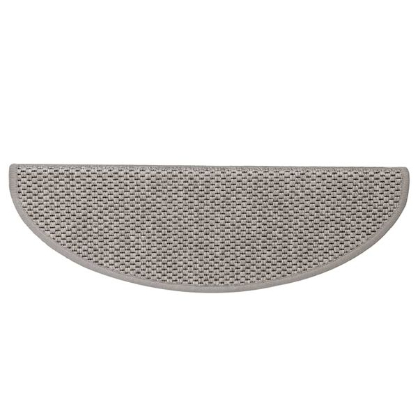 vidaXL selvkl&aelig;bende trappem&aring;tter 15 stk. 65x21x4 cm sisal-look s&oslash;lv