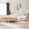 vidaXL sengeramme 200x200 cm massivt tr&aelig;