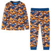 Pyjamas til b&oslash;rn str. 92 cognacfarvet