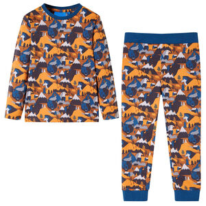 Pyjamas til b&oslash;rn str. 92 cognacfarvet