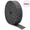 vidaXL Gummigranulat rulle Sort 200 x 5 x 0,6 cm Gummi